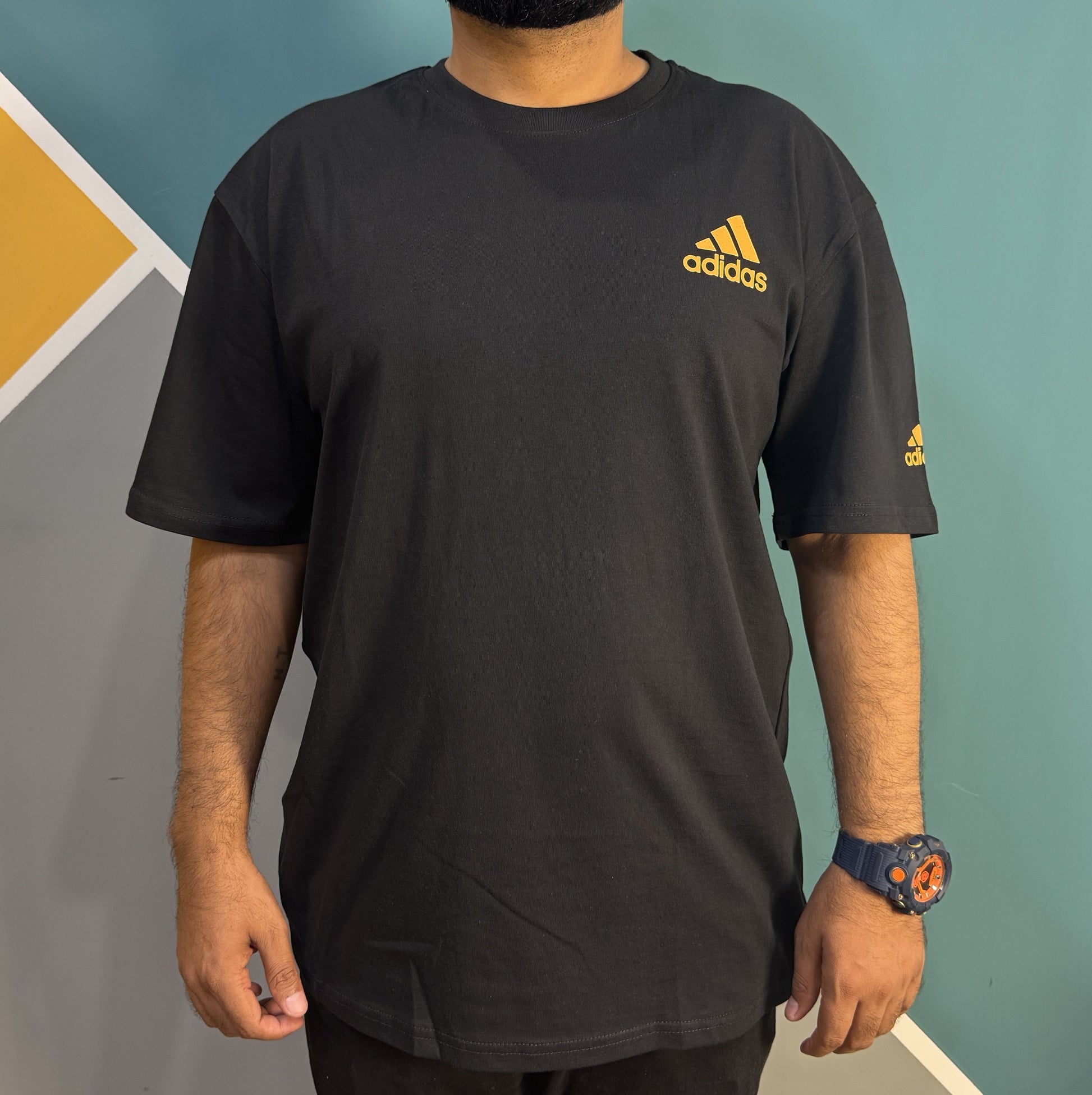 Thriftspo Black Drop‑Shoulder Baggy Tee – Oversized Streetwear Classic