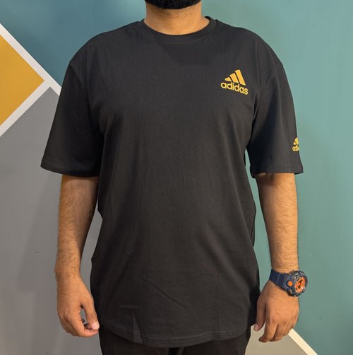 Thriftspo Black Drop‑Shoulder Baggy Tee – Oversized Streetwear Classic