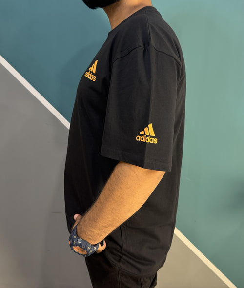 Thriftspo Black Drop‑Shoulder Baggy Tee – Oversized Streetwear Classic