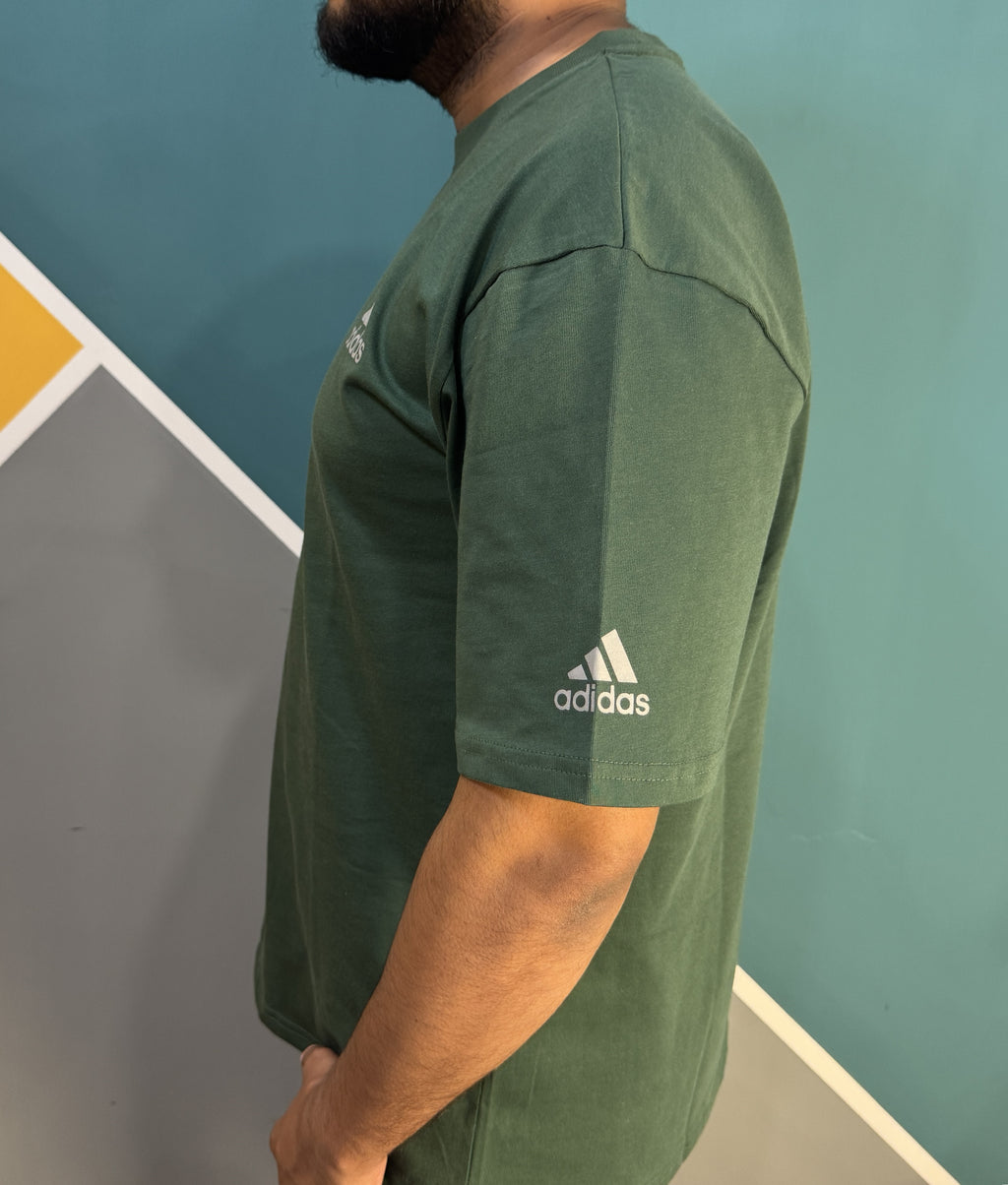 Thriftspo Green Drop‑Shoulder Baggy Tee – Oversized Streetwear Classic