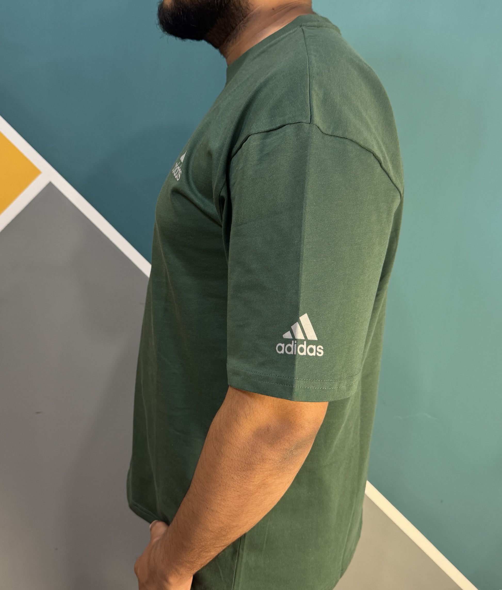 Thriftspo Green Drop‑Shoulder Baggy Tee – Oversized Streetwear Classic