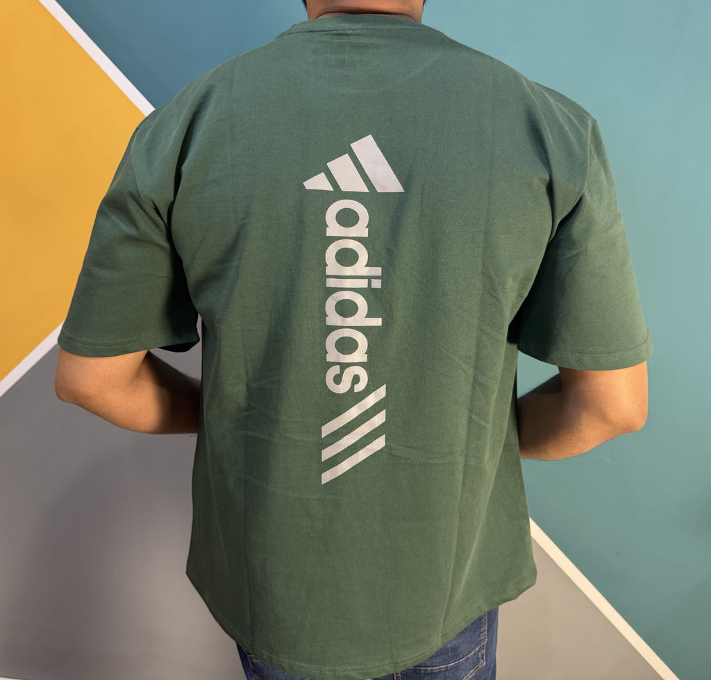Thriftspo Green Drop‑Shoulder Baggy Tee – Oversized Streetwear Classic