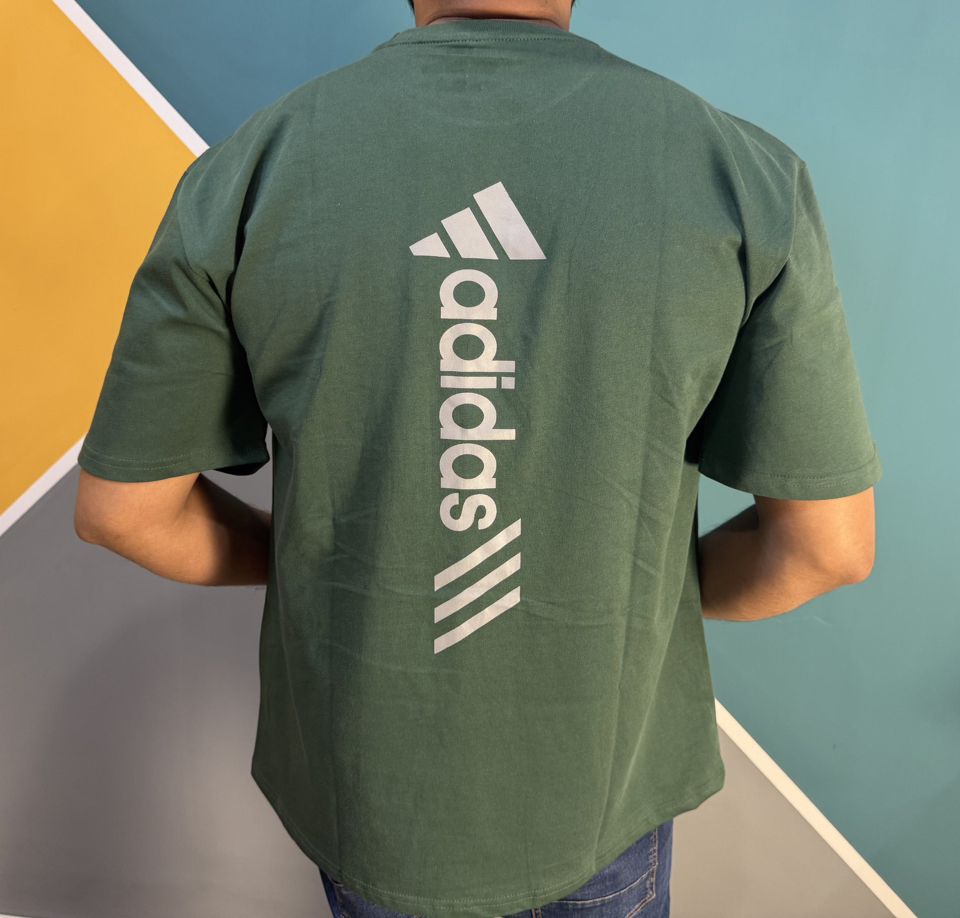 Thriftspo Green Drop‑Shoulder Baggy Tee – Oversized Streetwear Classic