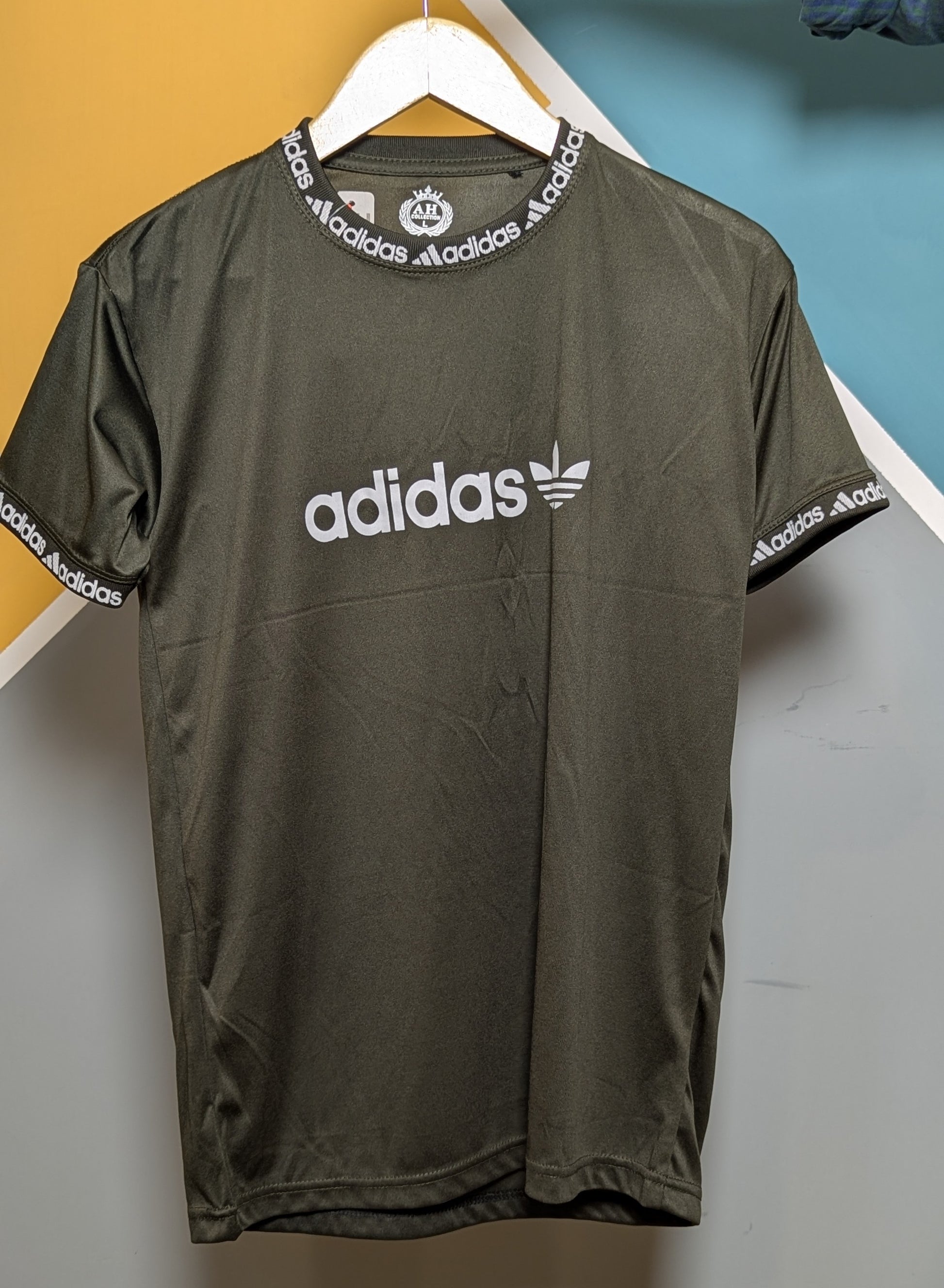 Thriftspo Olive Green Dri‑Fit Tee – Streetwear