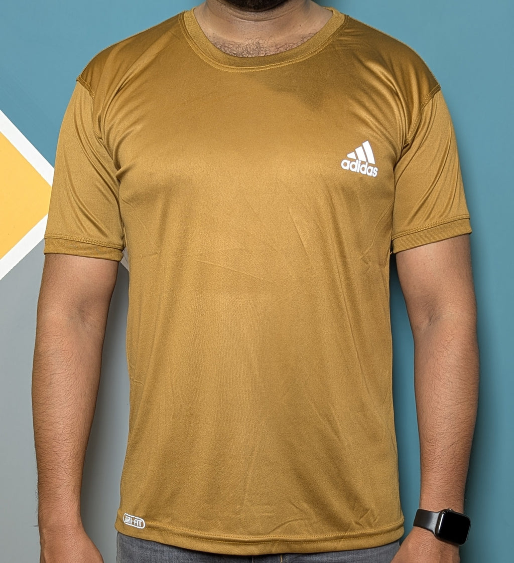 Thriftspo Camel Dri-Fit Cotton-Poly Tee