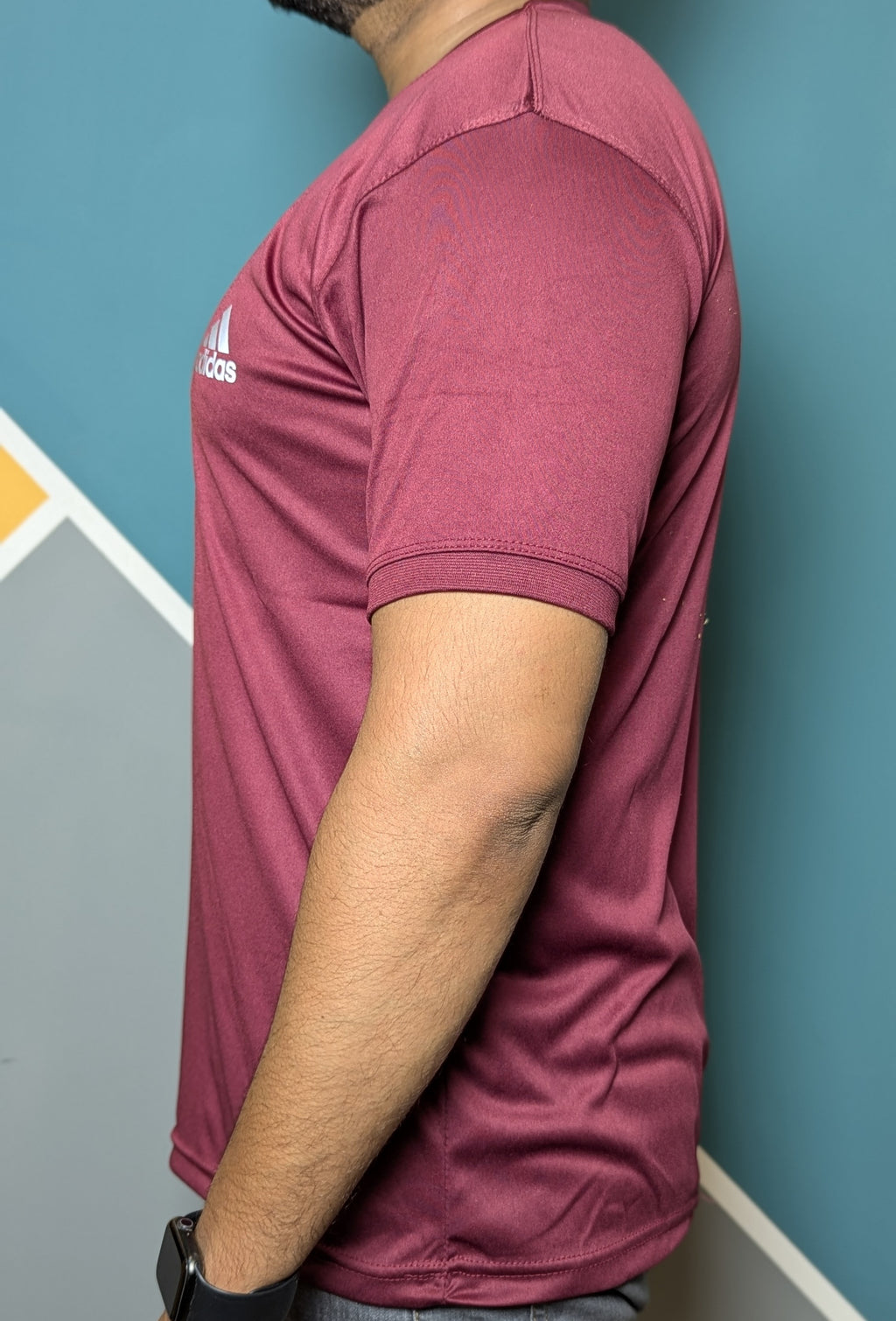 Thriftspo Maroon Dri-Fit Cotton-Poly Tee
