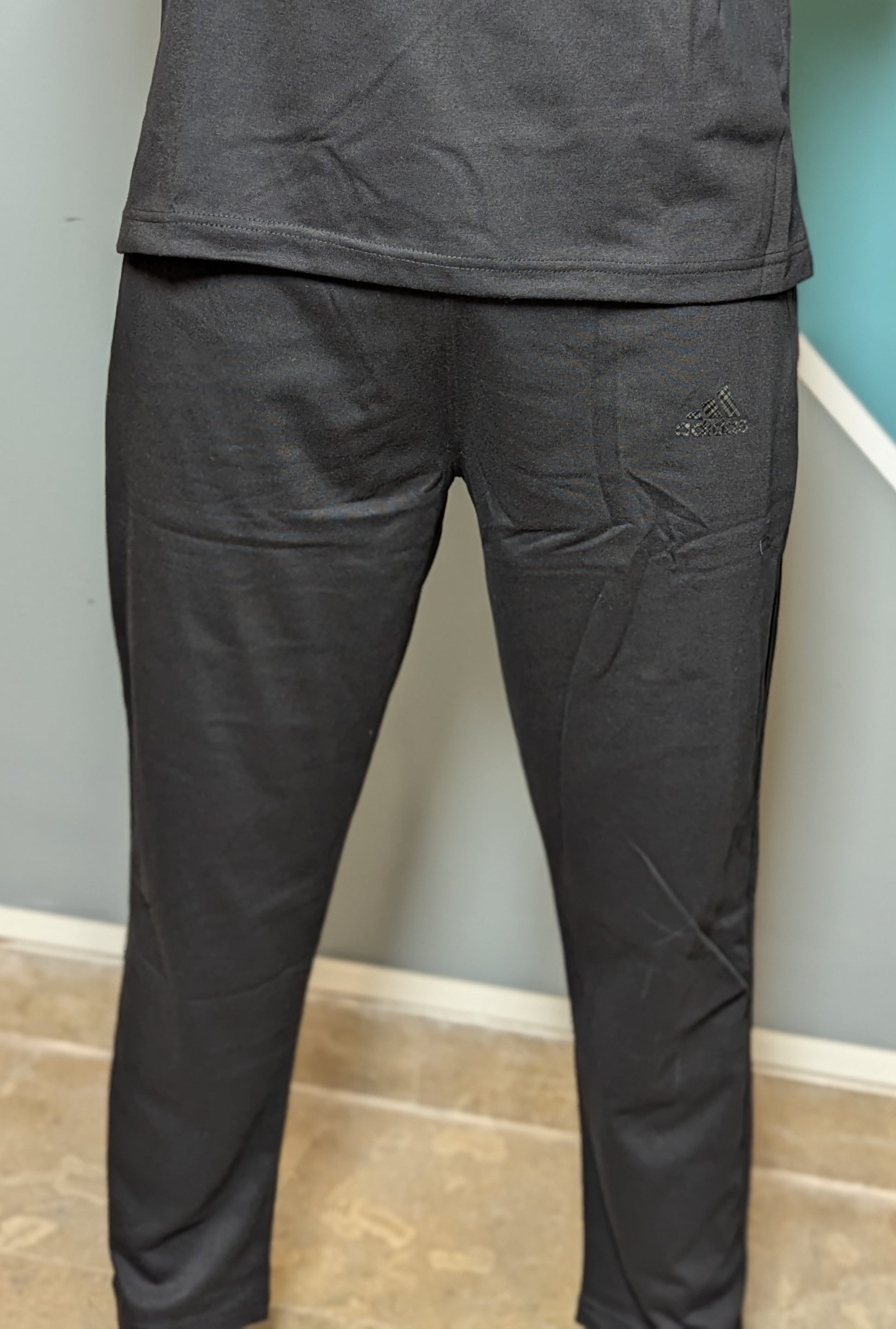 Thriftspo Black Jersey Cotton Tracksuit Set – Relaxed Tee & Trousers